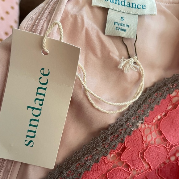 New Sundance eyelet lace crochet peplum ruffle top sz small - Picture 7 of 7